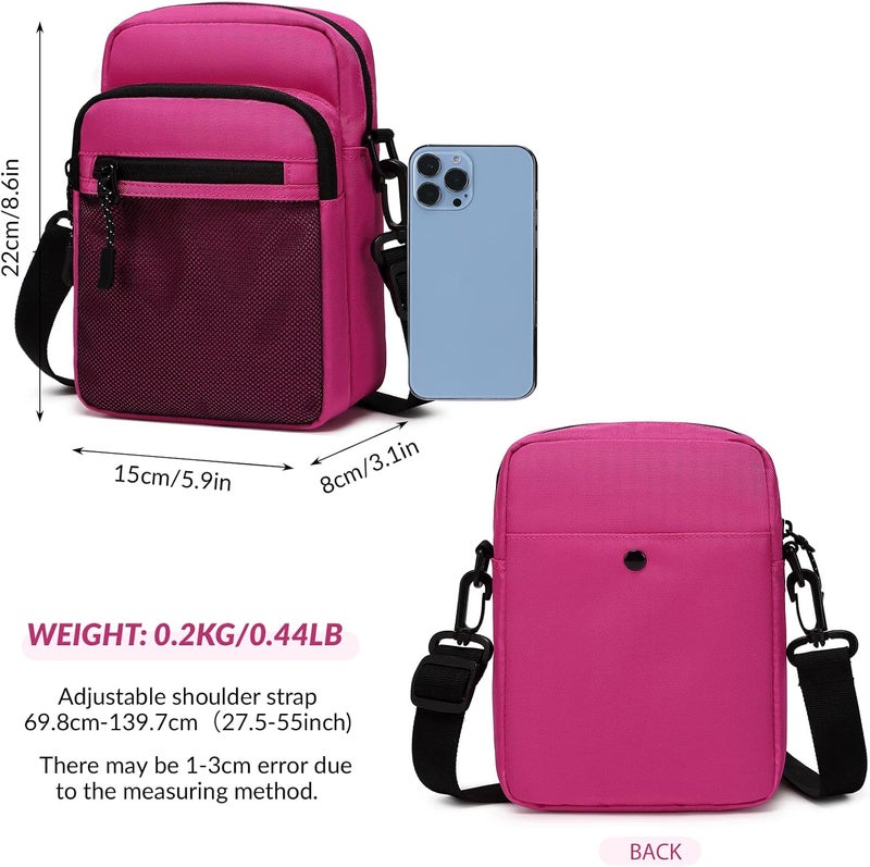 Lohol Small Messenger Bag for Men Women, Water Resistant Adjustable Crossbody Sling bag Purse for Travel Sports - Image 2